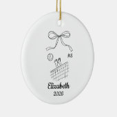 Personalized Volleyball Ornament Youth Volleyball  (Rechts)