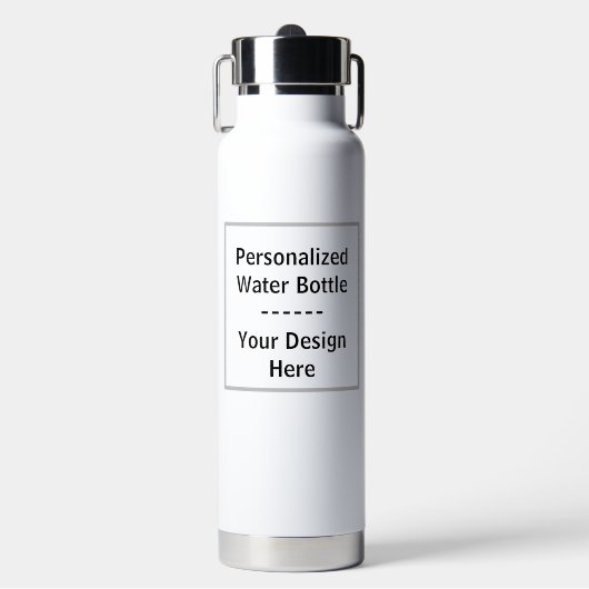 Personalized Water Bottle – Custom Design Waterfles (Voorkant)