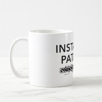 personalized water bottle, installing patience koffiemok