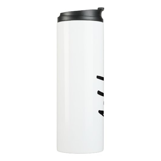 Personalized Water Bottle with Straw – Custom Name Thermosbeker (Gedraaid links)