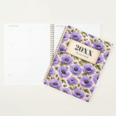 Personalized Watercolor Blue Poppies Planner (Display)
