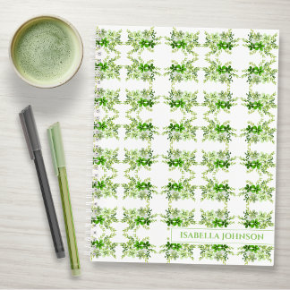 Personalized Watercolor Botanical Notebook Notitieboek