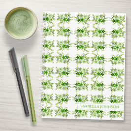 Personalized Watercolor Botanical Notebook Notitieboek
