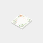Personalized Watercolor Botanical Sticky Notes (Schuin)