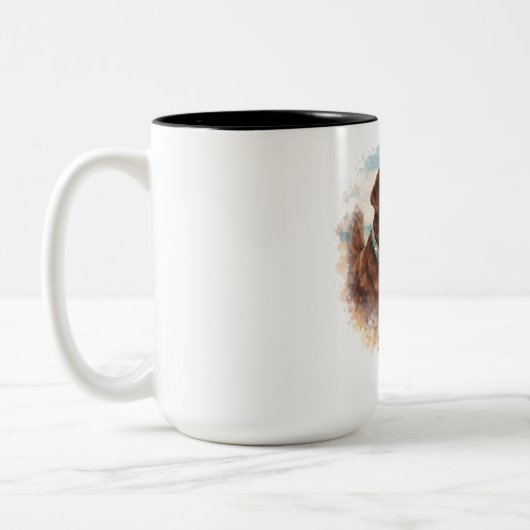 Personalized Watercolor Dog Portrait Mug | Custom  (Gauche)
