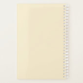 Personalized watercolor floral planner (Achterkant)