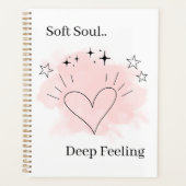 Personalized Watercolor Line Art Planner Notebook (Devant)