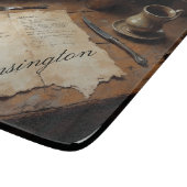Personalized Watercolor Recipe Glass Cutting Board Snijplank (Hoek)