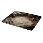 Personalized Watercolor Recipe Glass Cutting Board Snijplank (Hoek)