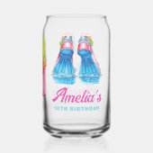 Personalized Waterpark Birthday Blikvorm Glas (Achterkant)