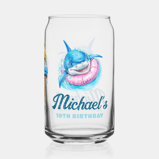 Personalized Waterpark Shark Pool Party (Verso)