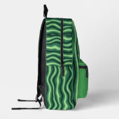 Personalized Wavy Stripe Backpack Bedrukte Rugzak (Links)