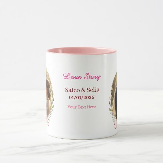 Personalized Wedding Anniversary Mug  (Centre)