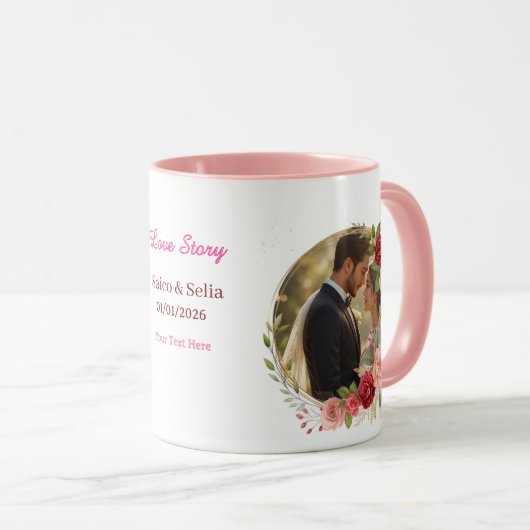 Personalized Wedding Anniversary Mug Mok (Voorkant rechts)
