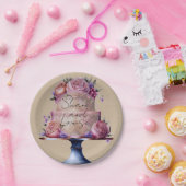 Personalized Wedding Brown Papieren Bordje (Feest)