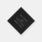 Personalized Wedding Cocktail Napkins with Text Servet (Hoek)