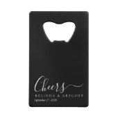 Personalized Wedding Gifts Black White Cheers (Dos)
