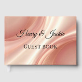Personalized Wedding Guest Book Gastenboek (Voorkant)