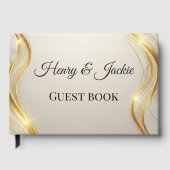 Personalized Wedding Guest Book Gastenboek (Voorkant)