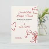 Personalized Wedding Invitation Card – Elegant  (Debout devant)
