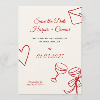 Personalized Wedding Invitation Card – Elegant  Kaart
