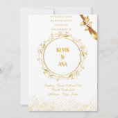 Personalized Wedding Invitations | Elegant, Rustic (Devant)