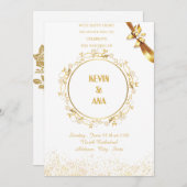 Personalized Wedding Invitations | Elegant, Rustic (Devant / Derrière)