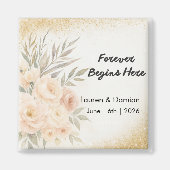 Personalized Wedding Keepsake  - Magnet (Devant)