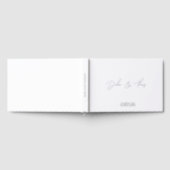 Personalized Wedding Modern Minimalist White Gastenboek (Volledig)