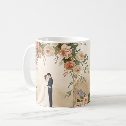 Personalized Wedding Mug  (Devant gauche)
