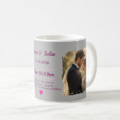 Personalized Wedding Mug  | Custom Couple  (Devant droit)