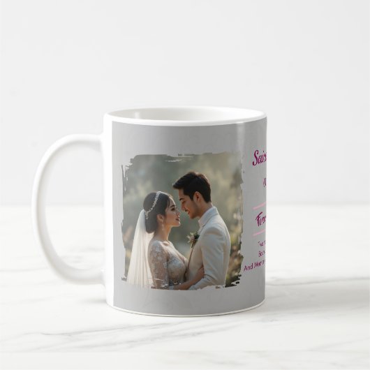 Personalized Wedding Mug | Custom Couple (Gauche)