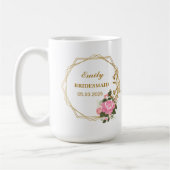 personalized wedding mug - gift for bridesmaid (Gauche)