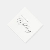 Personalized Wedding Napkins | Minimalist Servet (Hoek)