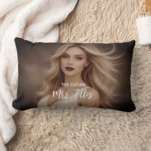 Personalized Wedding Pillow – The Future, Mrs. Kussen (Deken)