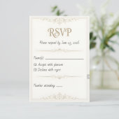 Personalized Wedding RSVP Card – 3.5x5 Printable (Debout devant)