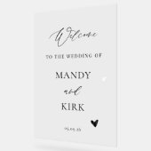 Personalized Wedding Welcome Sign (Angle)