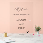 Personalized Wedding Welcome Sign (Mariage)