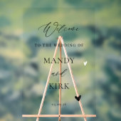 Personalized Wedding Welcome Sign (Neutre)