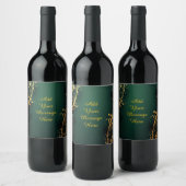 Personalized Wedding Wine Bottle Label Wijn Etiket (Flessen)