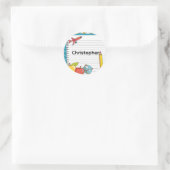 Personalized Welcome Back to School Name Stickers (Sac)