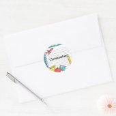 Personalized Welcome Back to School Name Stickers (Enveloppe)