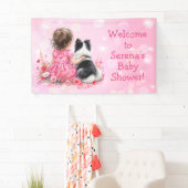 Personalized Welcome to our Baby Shower Pink Spandoek (Insitu)