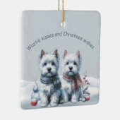 Personalized Westies Christmas Ornament (Rechts)