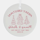 Personalized Whimsical Baby Announcement Ornament (Achterkant)