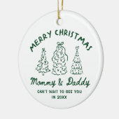 Personalized Whimsical Baby Announcement Ornament (Links)