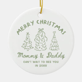Personalized Whimsical Baby Announcement Ornament