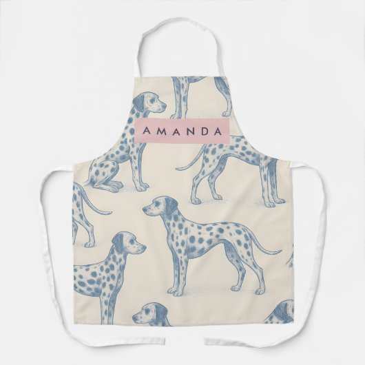 Personalized Whimsical Charming Dalmatian Pattern Schort (Voorkant)