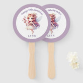 Personalized Whimsical Floral Fairy  Handwaaier (Voorkant en achterkant)