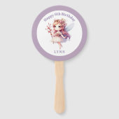 Personalized Whimsical Floral Fairy  Handwaaier (Voorkant)